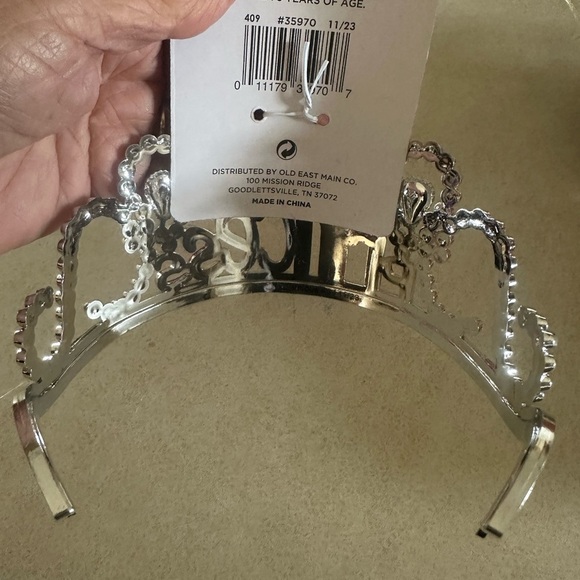 CHARACTER WIG by Rubies Costume Co, Blonde Curly Wig Pink Highlights No tiara. - Picture 4 of 5